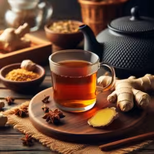 Schwarztee mit Ingwer